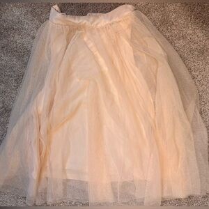 H&M Cream Tulle Skirt